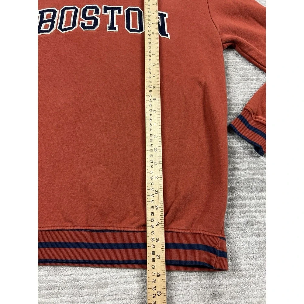 Denim and Flower Sweater Mens Large Burnt Orange‎ Longsleeve BOSTON Casual